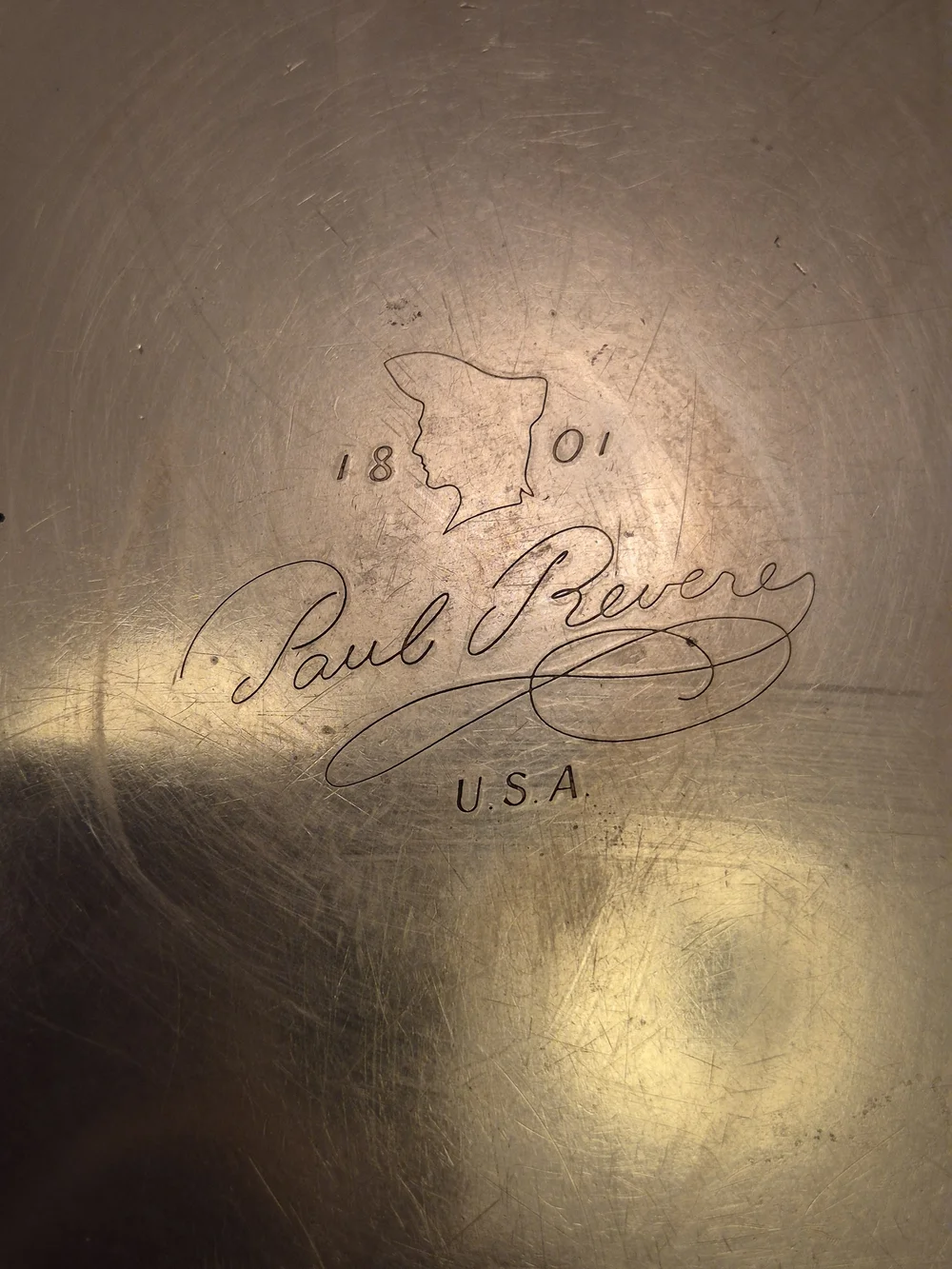 Vintage Paul Revere 2 Quart Copper Saucepan with Brass Handle - Premium Cookware
